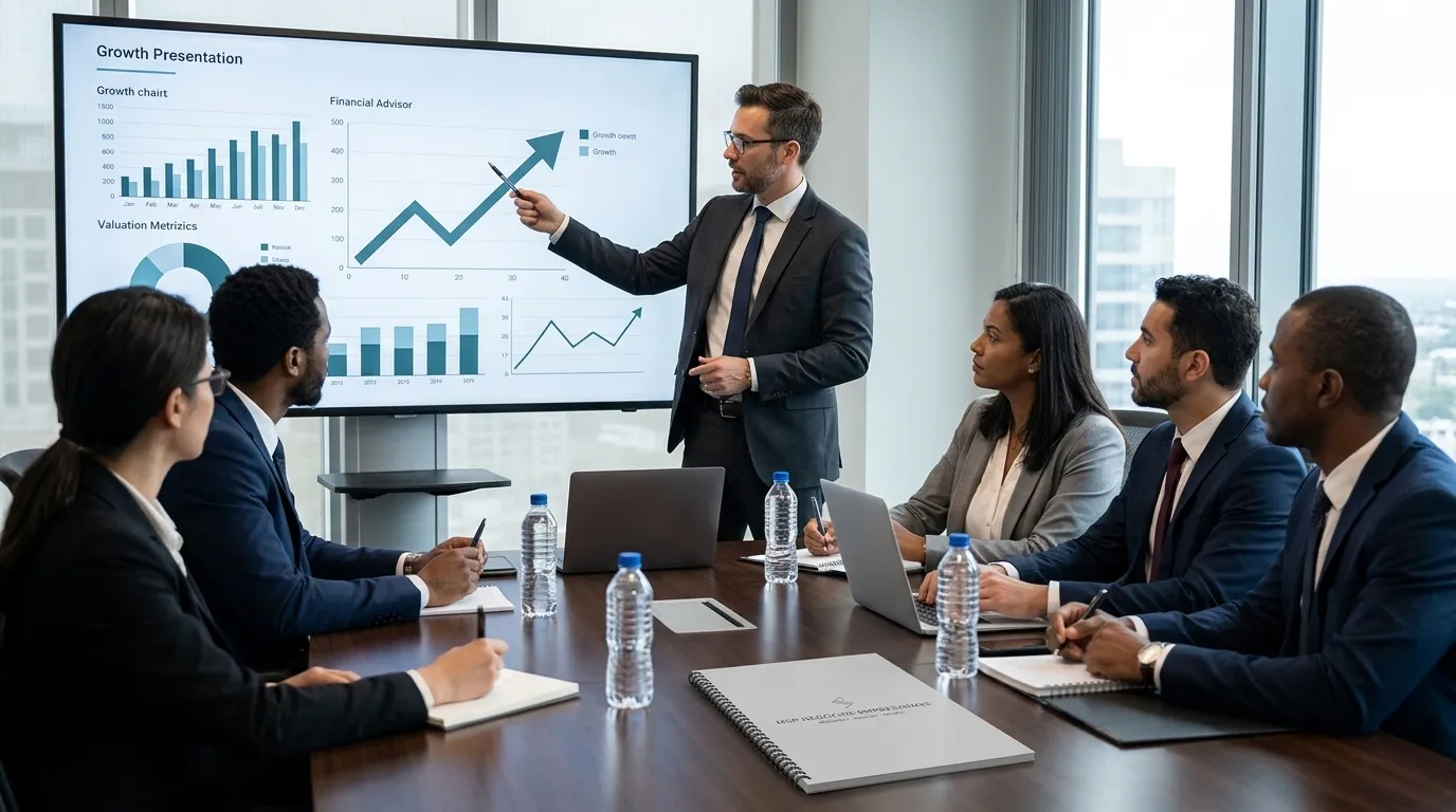 Apresentação de valuation estratégico para processo de aquisições de empresas no mercado nacional.